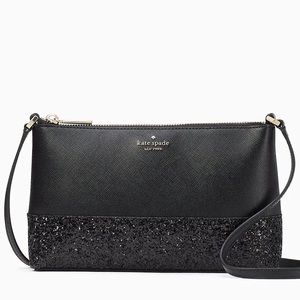 Kate Spade, black glitter **Free Shipping